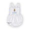 Baby boys easter outfit sun bubble romper with embroidered bunny rabbit head and initials or name underneath product 1
